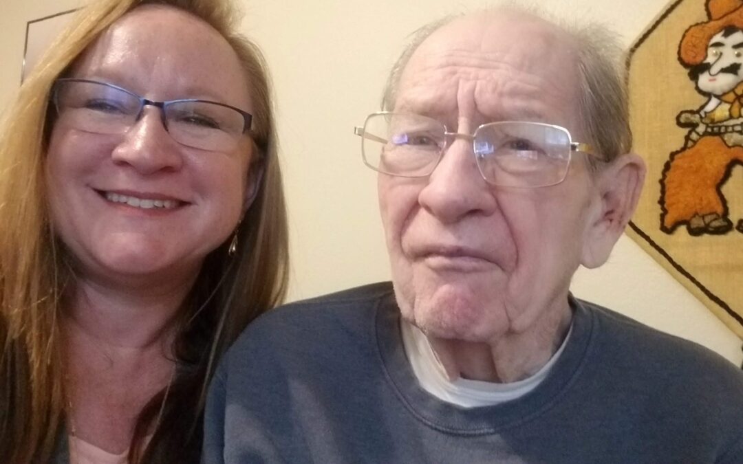Nimbus Frame in Memory Care – Skyping with Dad